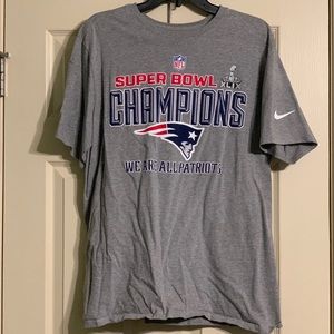 New England Patriots Gray Super Bowl T-Shirt XL